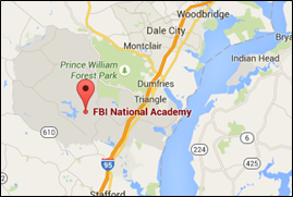 FBI Training Academy on the Map